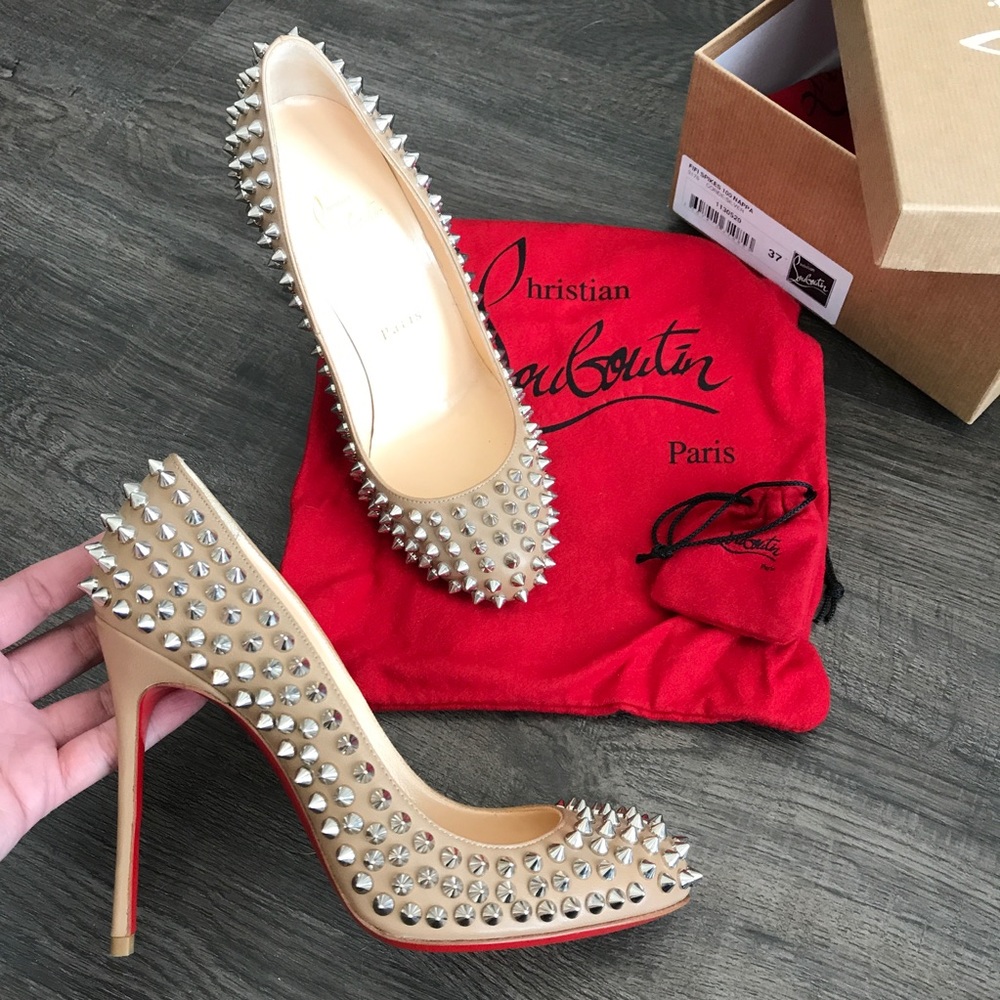 BNIB CHRISTIAN LOUBOUTIN FIFI SPIKE 100mm 37